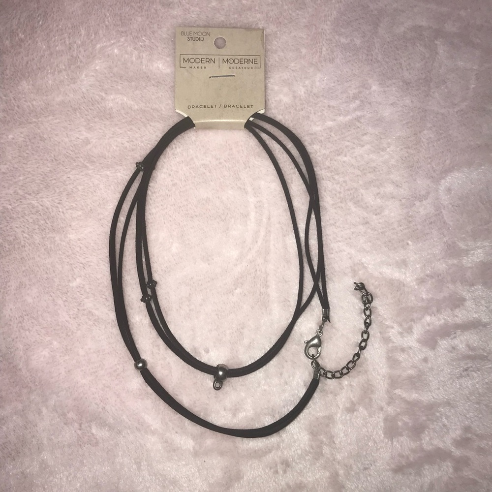 Blue Moon Studio Modern Maker Moderne Createur Leather Adjustable Bracelet New